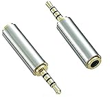 Aiivioll 2 Pack 2.5mm Male to 3.5mm Female Audio Adapter Gold Plated Aux...
