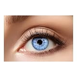 Eyecatcher - Kontaktlinse Ton 20, Hellblau, 1 Stück weiche 12-Monatslinse mit Sehstärke,...