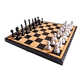 Harilla Tragbares Schach Gefaltetes Schachbrett Schachspiel Unterhaltungsbrettspiel