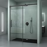 Mai & Mai Duschtür Nischentür dusche Duschabtrennung Duschkabine 130x195cm...
