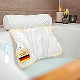 Vybelle® Badewannenkissen atmungsaktiver 4D Air Mesh [perfekte ergonomische Passform]...