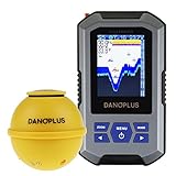 Kabelloser Fischfinder Tragbarer Fischfinder Sonar-Sensor 45 m Tiefenerkennung...
