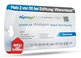 RightSign Schnelltest - Platz 2 von 92 bei Stiftung Warentest *- Lange Haltbarkeit (siehe...