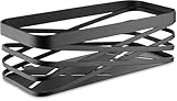 HOMELYN Duschablage ohne Bohren I Edelstahl I Modernes schwarzes Design I B22 cm...