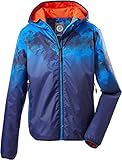 Killtec Jungen Lyse BYS JCKT B Funktionsjacke/Regenjacke mit Kapuze, packbar, neon blue,...