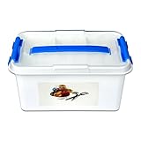 Schramm® Aufbewahrungsbox Kunststoff Nähbox 30x20x14cm Plastik Nähkasten Box...