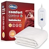 Silentnight Comfort Control Wärmeunterbett 150x80cm | Heizdecke Bett mit 3...