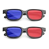 MingZhuInC 3D-Brille, 2 Stücke 3D Brille Rot Blau, Rot Blau Brille Für Filme Oder...