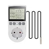 KETOTEK Digitaler Thermostat Temperaturregler Schalter Steckdose Steckdose 16A...