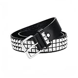 SDXCJY Nietengürtel Rock Punk Punk-Nietennietengürtel Goth Row Pyramid Square...