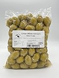 Grüne Oliven mit Stein | Griechenland | Natur in Lake | 500g/1000g vakuumiert (1000)