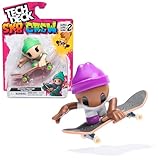 Tech Deck Sk8 Crew, Fingerboard mit Cooler Skater-Figur, Figur abnehmbar und...