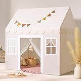 Kinderzelt mit gepolsterter Matte,Dekoration und LED-Lichtern,Kinderzelt,...