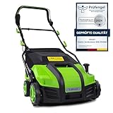 BRAST® Vertikutierer Elektro Rasenlüfter | 1500-2000 Watt | 32-40cm...