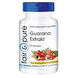 Guarana Extrakt 300mg (4:1) aus 1200mg Guarana - vegan - 90 Guarana-Tabletten - enthält...