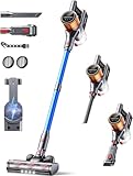 Akku Staubsauger Kabellos 550W/45000Pa/60min Laufzeit, kabelloser staubsauger mit...