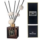 Reed Diffuser Set, 6.7oz(200ml) Lavendel Jasmin Freesie Aromatherapie Diffusor Set mit...