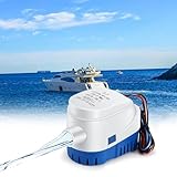 Wasserpumpe 12V, Automatische Bilgepumpe 1100gph/70lpm, Marine Bilgenpumpe...