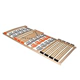 Coemo 7-Zonen-Federholzleisten-Tellerlattenrost KombiFlex 120x200 cm...