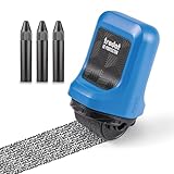Trodat ID Protector Tintenroller (blau) – Datenschutz Rollstempel um Namen, Adressen uvm...