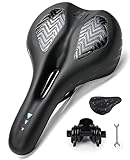 HASAGEI Fahrradsattel Herren Bequem Gelsattel Damen Fahrradsattel Gel Super Breit Weicher...