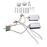 YUPEIUKLI Single Coil Pickups Vorverdrahteter Kabelbaumsatz, 1 Lautstärke 1 Ton...