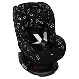 Dooky - Sitzbezug für Kindersitz Leaves Schwarz - Sitzschale,...