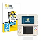 BROTECT (2 Stück Schutzfolie für Nintendo New 3DS Displayschutz Folie Made in Germany,...