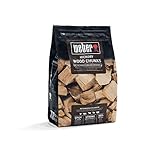Weber Hickoryholz Chunks (1,5kg Packung) - zum Räuchern von Geflügel, Schwein,...