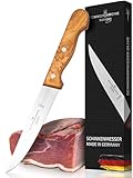 Schwertkrone Premium Schinkenmesser mit Olivenholzgriff - 15 cm Klinge - Vielseitig...