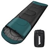 Schlafsack Outdoor für Camping 3 Jahreszeiten Erwachsene Schlafsack, 2 in 1 Funktion...