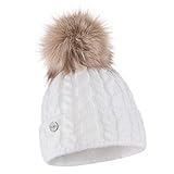 ELIMELI® Damen Winter Mütze warme Strickmütze Wintermütze mit Bommel Slouch...