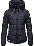 Navahoo Damen Winterjacke warme Steppjacke mit hohem Kragen und Verstellbarer Kapuze...