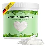 Mentholkristalle 100g, natürliche Menthol Kristalle in wiederverschließbarer Dose, Sauna...