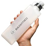 Build & Fitness Gebogene Wasserflasche für Laufgürtel, Trinkflasche zum...