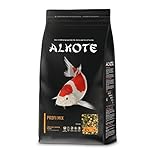 AL-KO-TE, 3-Jahreszeitenfutter für Kois, Frühjahr bis Herbst, Schwimmende Pellets, 6 mm,...