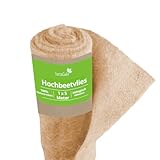 TerraGala Hochbeetvlies aus Jute, biologisch abbaubares Mulch- und Unkrautvlies für Ihr...