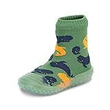 Sterntaler Baby - Jungen Adventure-socks Wale Hausschuh Socken, Grün, 21-22 EU