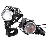 PROZOR Motorrad LED Scheinwerfer 2 Stück U5 15W Motorradscheinwerfer...