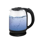 LXOSFF Glas Wasserkocher,1.8 Liter,500 Watt, LED Innenbeleuchtung, 360° Basis, Sieger...