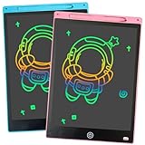 Funmo 2 Stück LCD Schreibtafel, 10 Zoll Bunte LCD Schreibtafel, Zeichentafel...