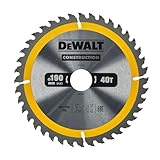 Dewalt Bau-Kreissägeblatt für Handkreissägen (190/30, 40WZ, für universellen...