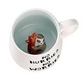 Faultier Keramik Tasse Lustig Personalisiert, Kawaii Süße Coole Sachen...
