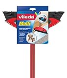 Vileda Multi Besen, mit Teleskopstiel, Kautschukborsten, gegen Tierhaare,...
