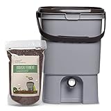 Bokashi Eimer original Japanisches Design inkl. 1kg Bokashi Ferment - Komposteimer wandelt...