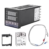 Thermostatischer Temperaturregler, Alarm Rex C100, Set mit PID-Temperaturregler, LED,...