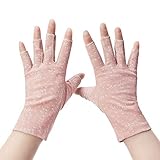 OPYTR Handschuhe Damen Baumwolle Sommerhandschuhe Fingerlose halb Sonnenschutz, der Kurze...
