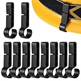 10PC Helmclips für Scheinwerfer | ABS Helmlampe Bauhelm Zubehör | Tragbar Forsthelm...