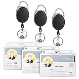 Vicloon Ausweisjojo, 3 PCS Schlüssel JoJo Ausweis JoJo mit Ausweishülle Ausweishalter...
