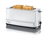 SEVERIN Doppel-Langschlitztoaster mit Brötchenaufsatz, für 4 Brotscheiben, zum...